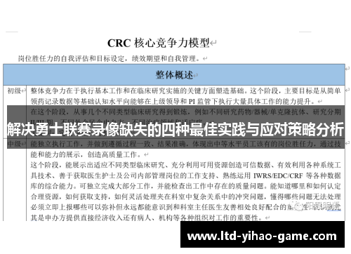 解决勇士联赛录像缺失的四种最佳实践与应对策略分析 解决勇士联赛录像缺失的四种最佳实践与应对策略分析