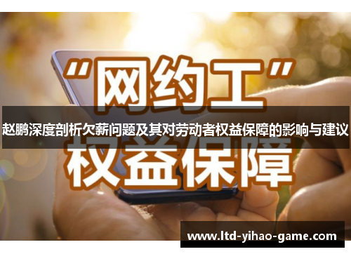 赵鹏深度剖析欠薪问题及其对劳动者权益保障的影响与建议